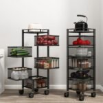5 Layer Square Shape Kitchen Rack - Image 3