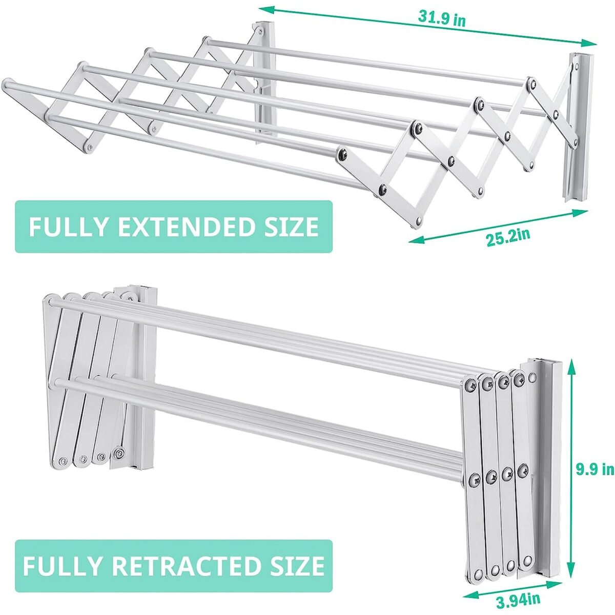 Wall Mounted Clothes Drying Hanger - Image 3